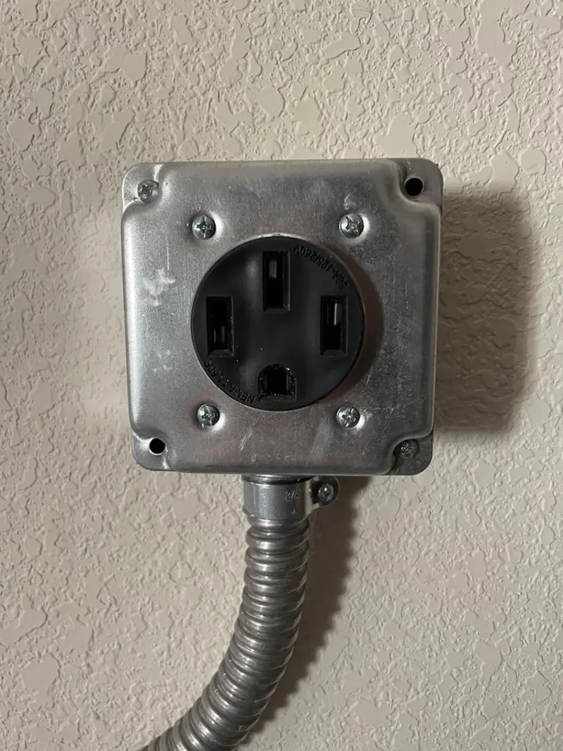 NEMA 14-50 outlet installed for Smart Home Electrical in Wallace